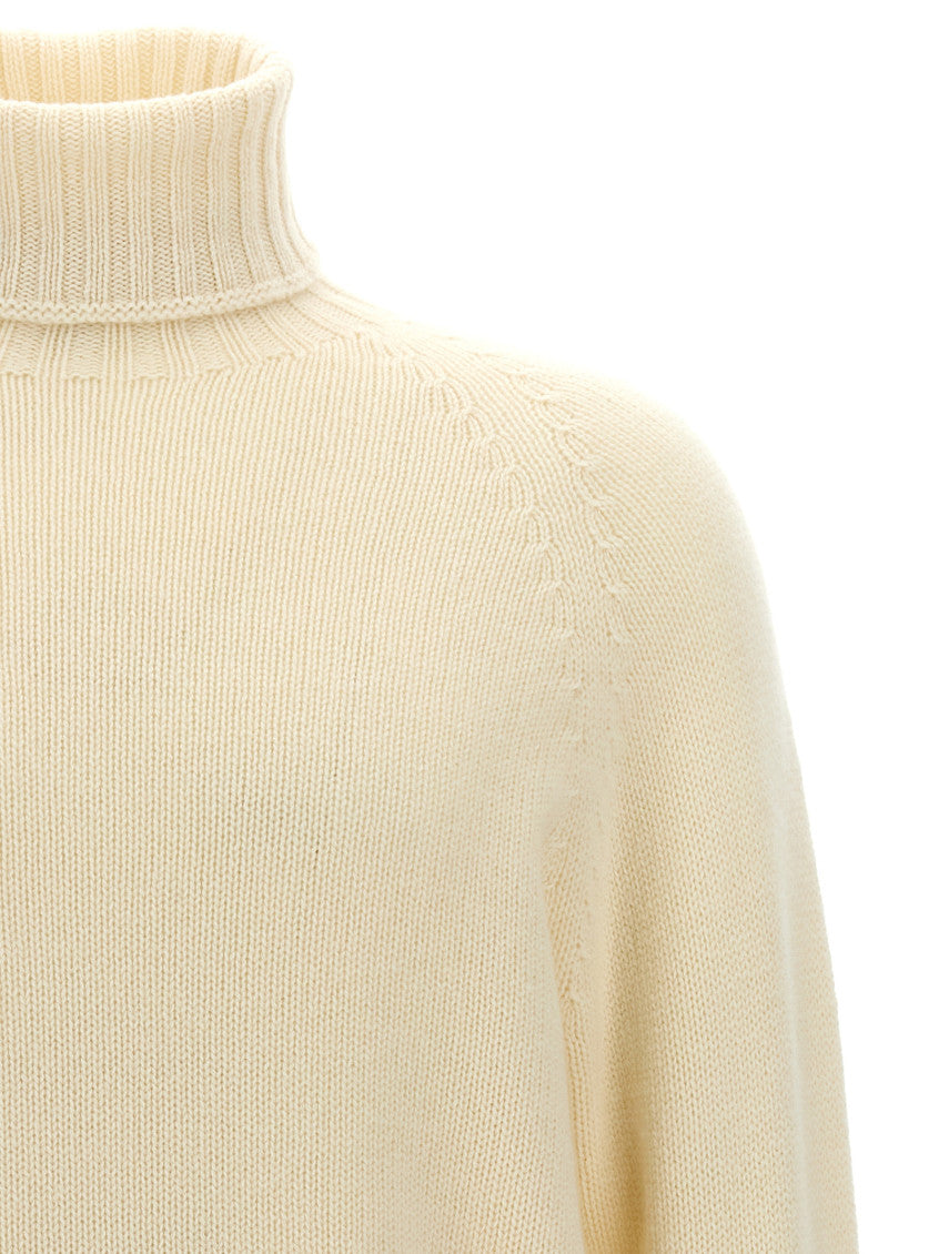 White High Neck Sweater 3