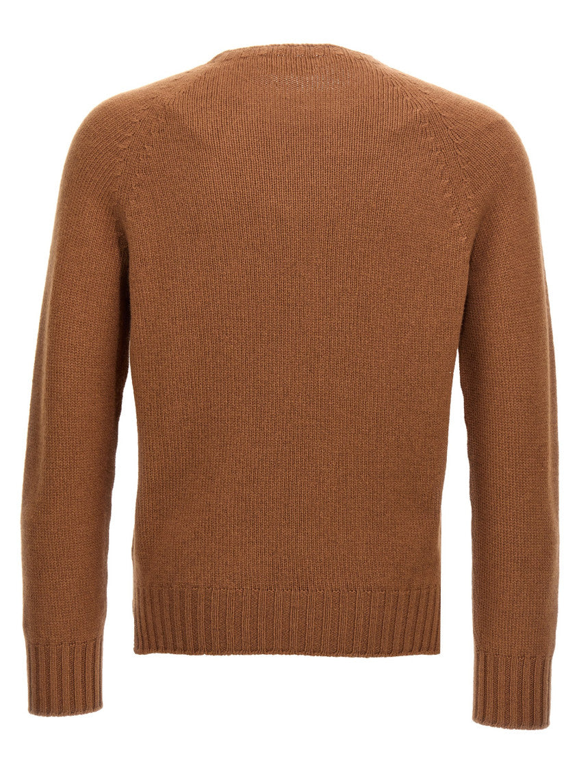 Brown Crew-Neck Sweater 2