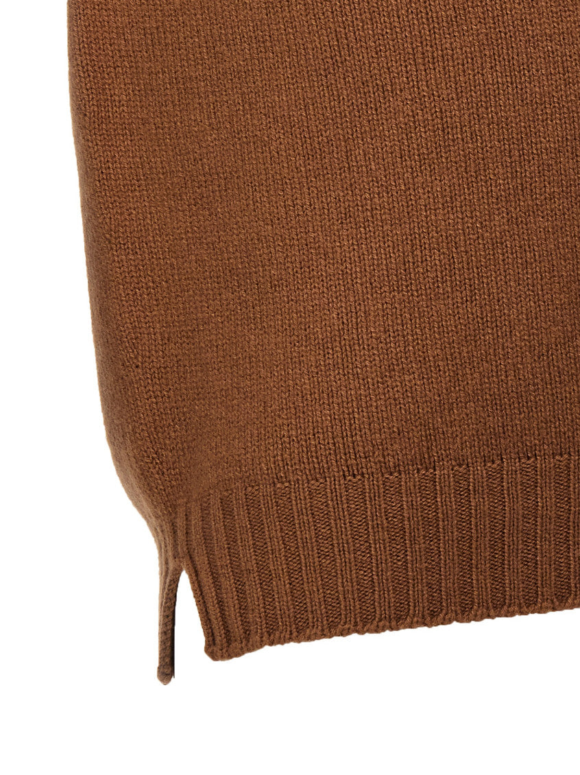 Brown Crew-Neck Sweater 4