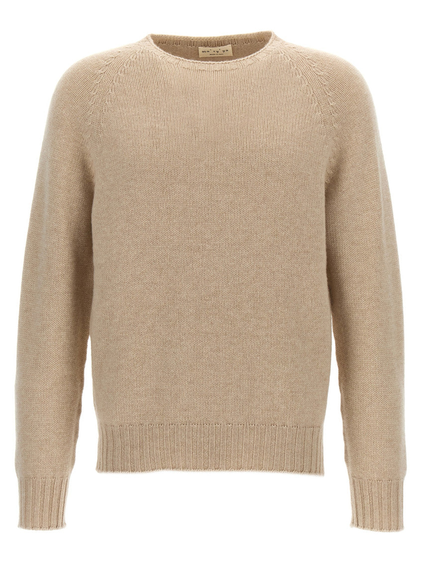 Beige Crew-Neck Sweater 1