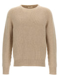 Beige Crew-Neck Sweater 1