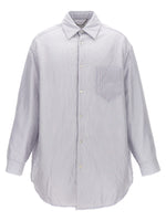 Light Blue Striped shirt jacket 1