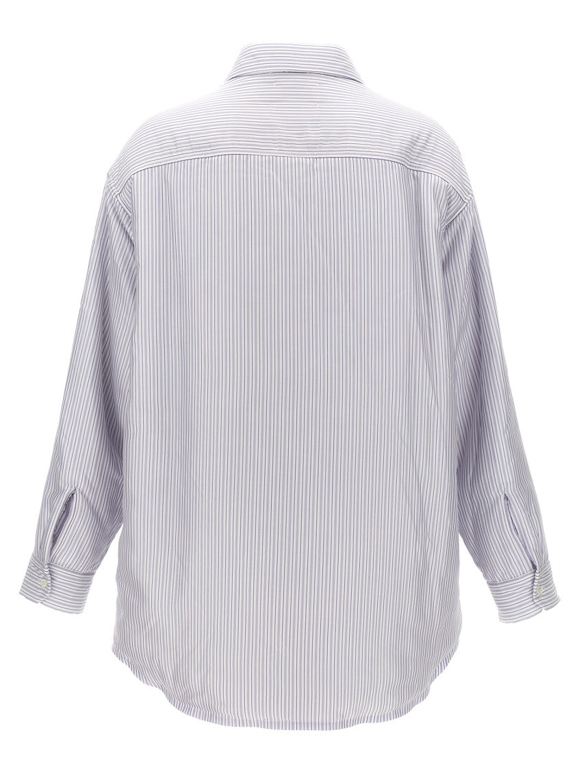 Light Blue Striped shirt jacket 2