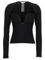 Black 'Bustier' top 1
