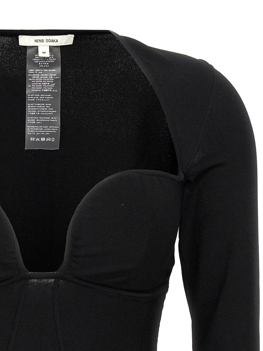 Black 'Bustier' top 3