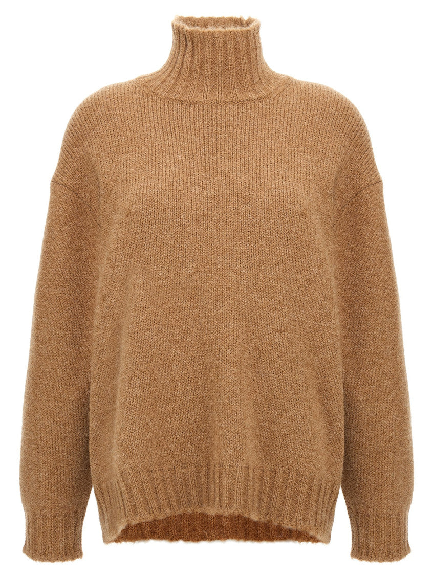 Beige High neck sweater 1