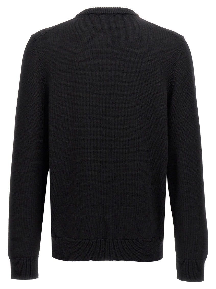 Black 'DG' intarsia sweater 2