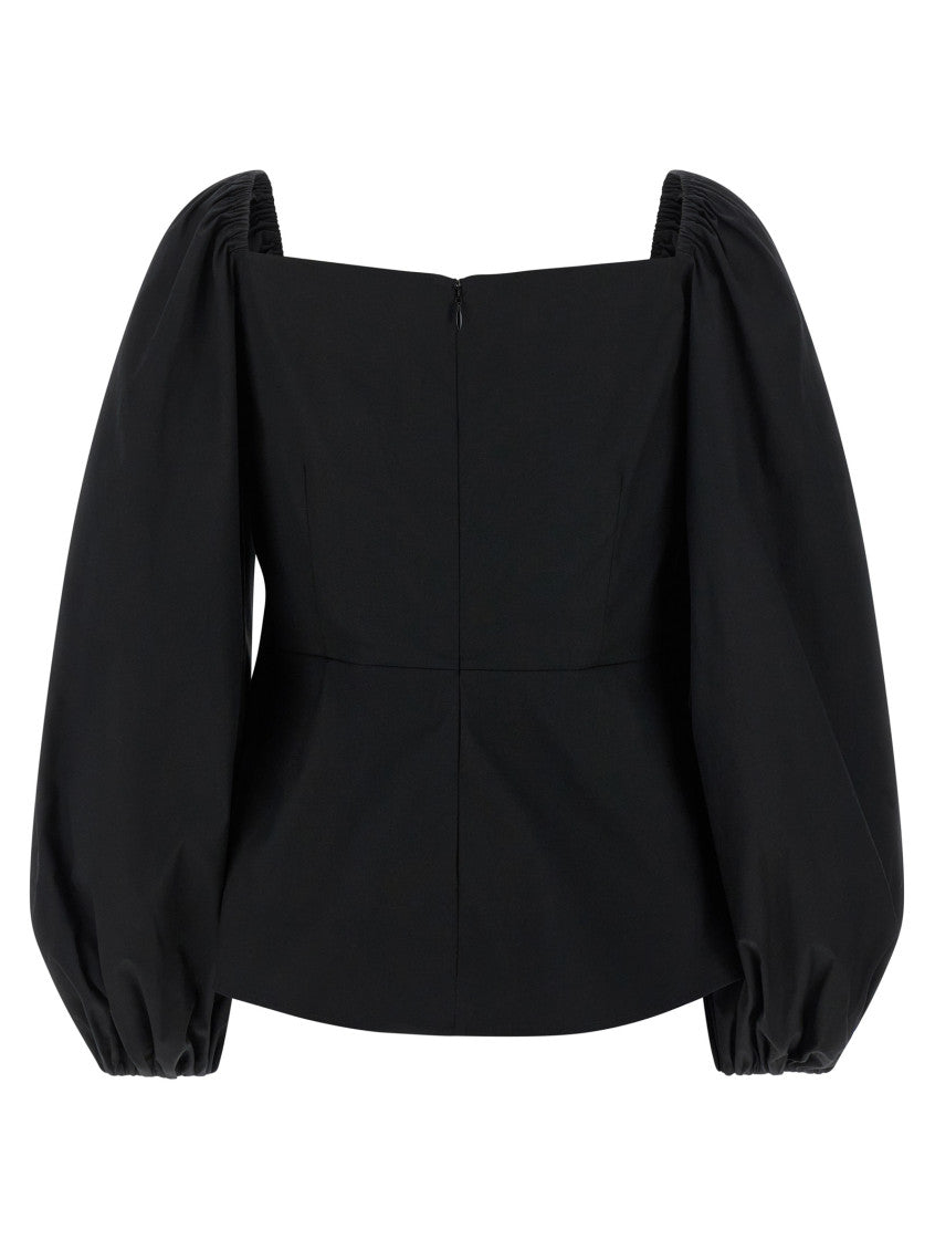 Black 'Puff' sleeve top 2