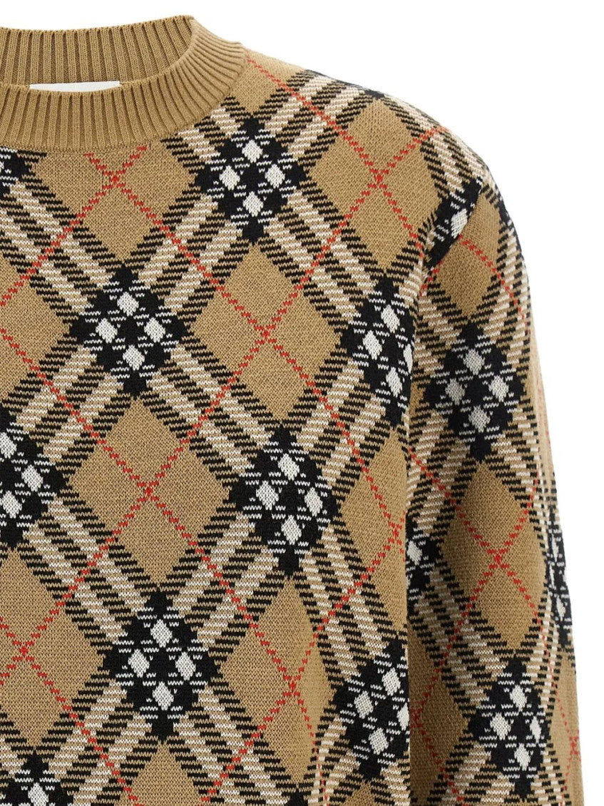 Beige Check Sweater 3