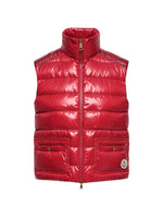 Red Quilted Mock Collar Jacket 1