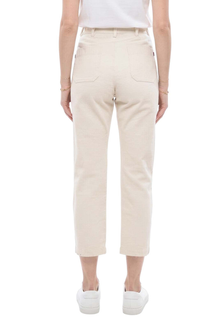 White Straight High Rise Jeans 2