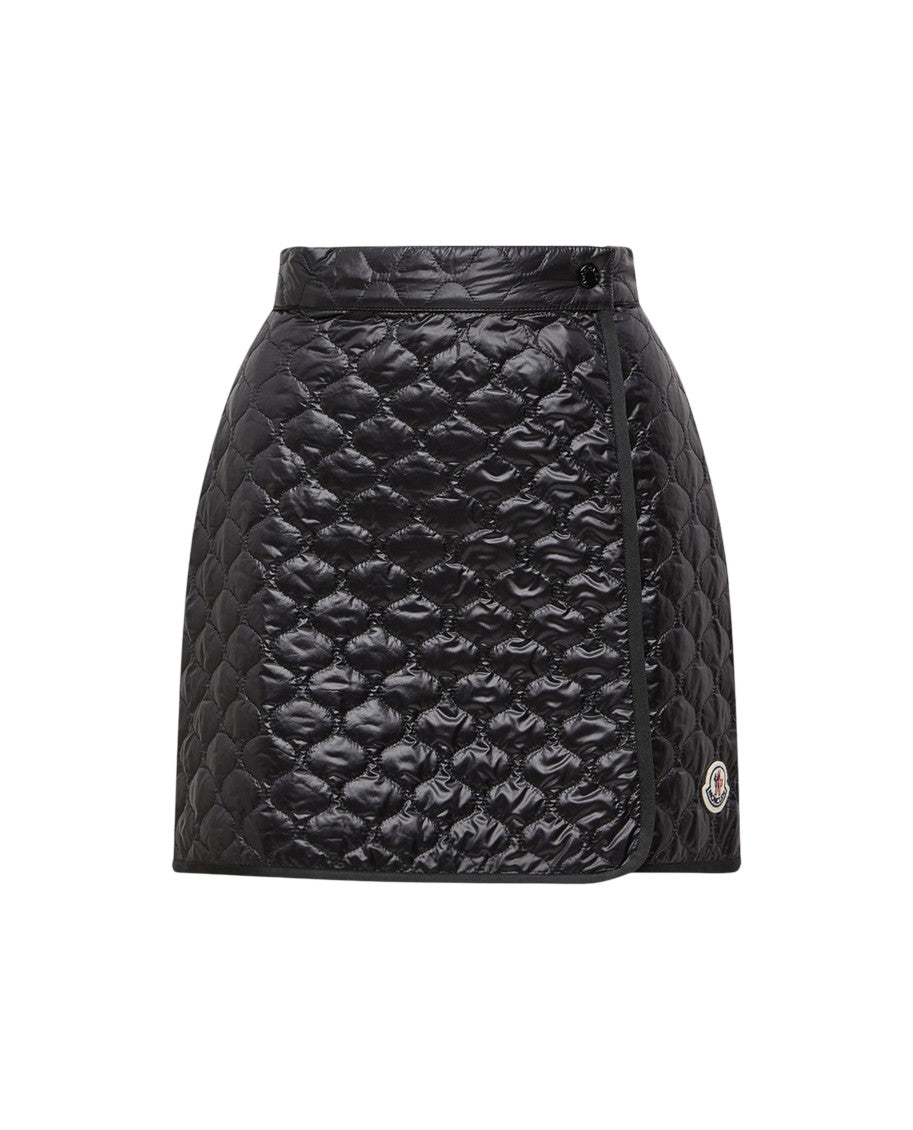Black Quilted Mini Skirt 1