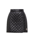 Black Quilted Mini Skirt 1