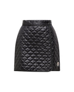 Black Quilted Mini Skirt 1