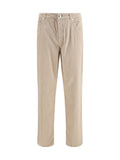 Light Beige Corduroy Trousers 1