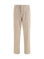 Light Beige Corduroy Trousers 1