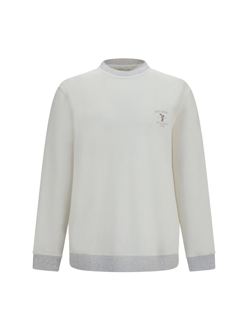 Off White Relaxed Sweatshirt 1