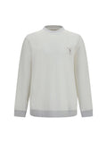 Off White Relaxed Sweatshirt 1