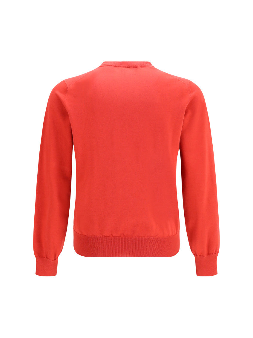 Red Crew Neck Sweater 2