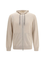 Beige Zip-Up Hoodie 1