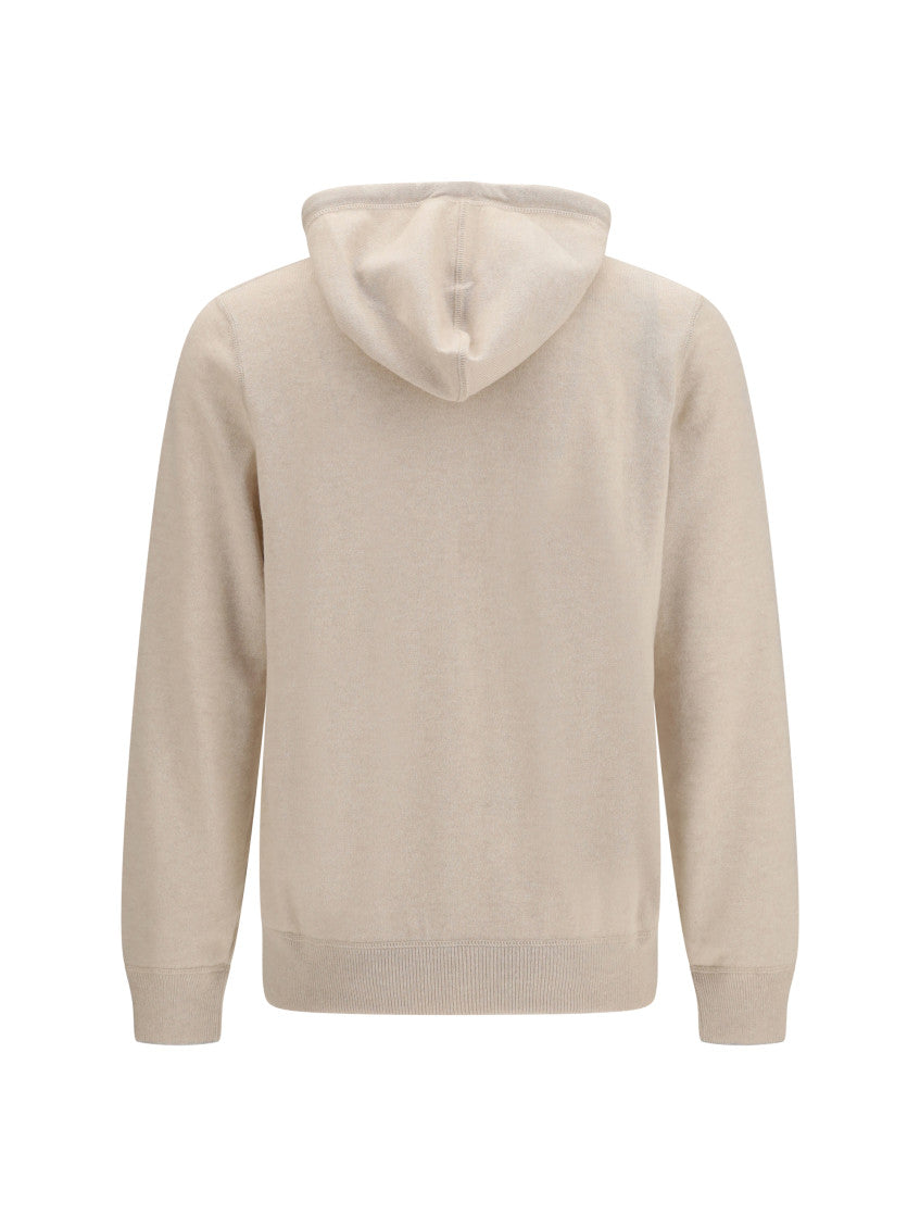Beige Zip-Up Hoodie 2