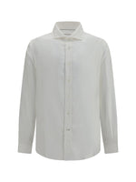White Regular Solid Shirt 1