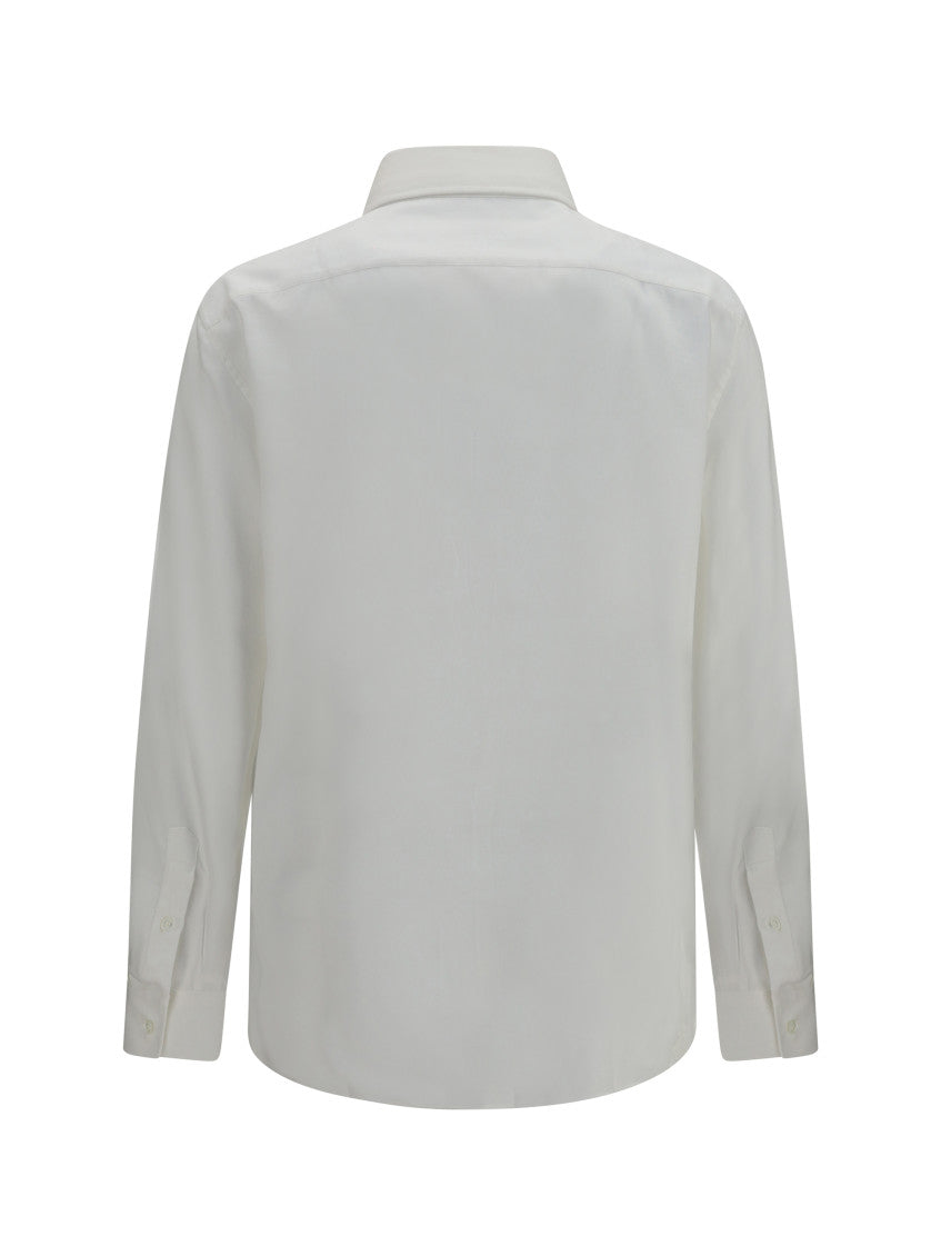 White Regular Solid Shirt 2