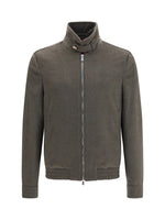 Grey Mock Collar Jacket 1