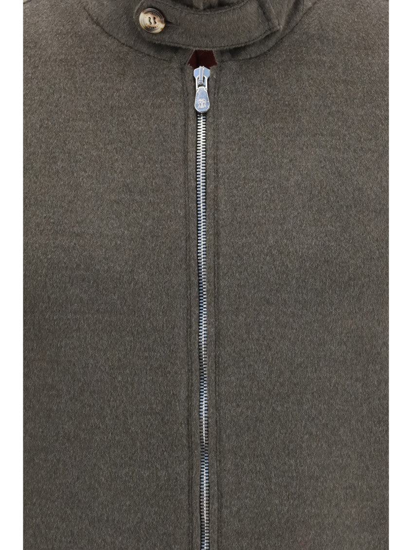 Grey Mock Collar Jacket 3
