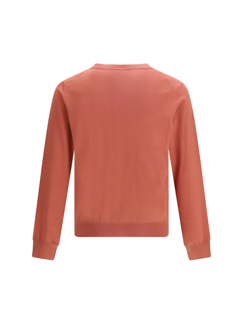 Orange Crew Neck Sweater 2