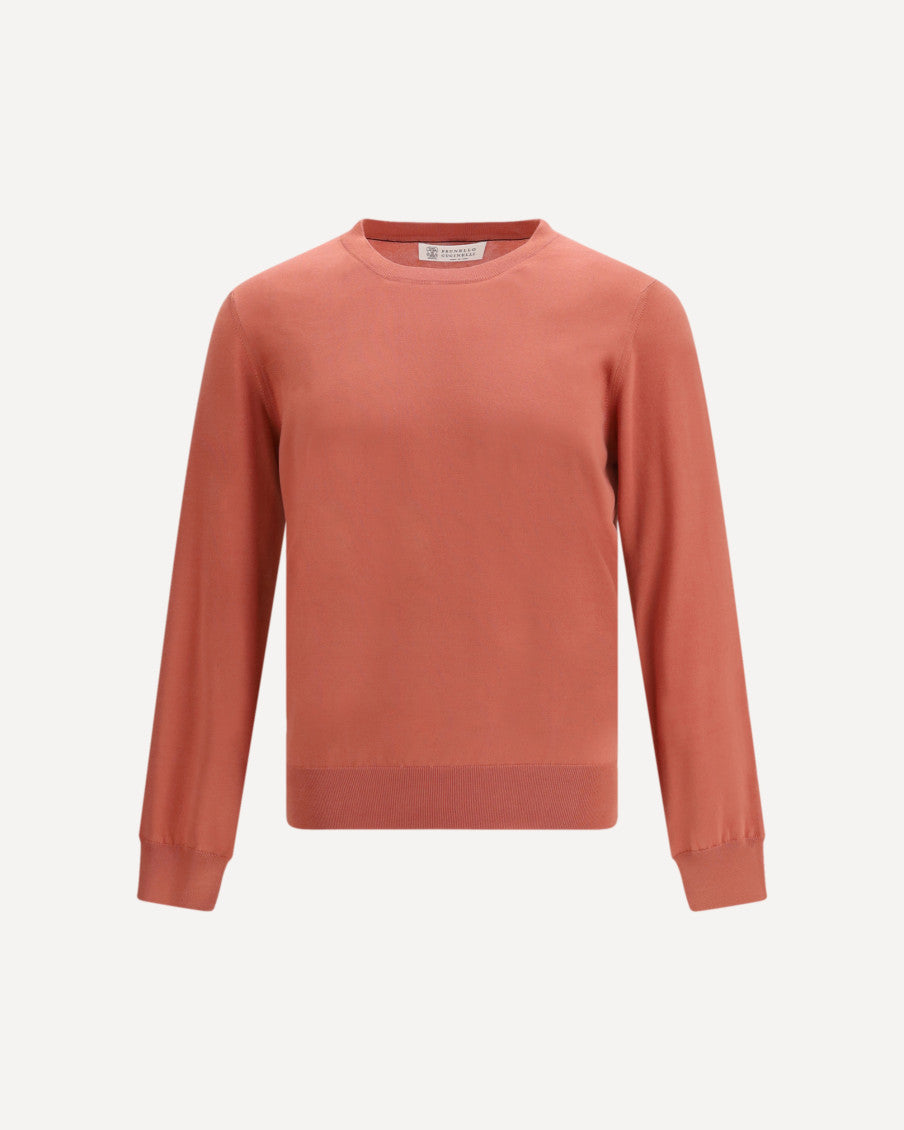 Orange Crew Neck Sweater 4