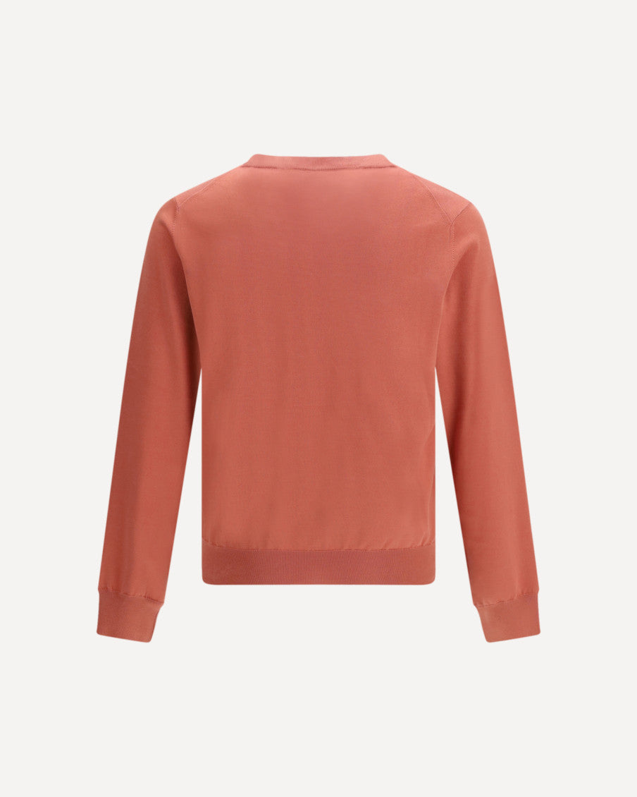 Orange Crew Neck Sweater 5