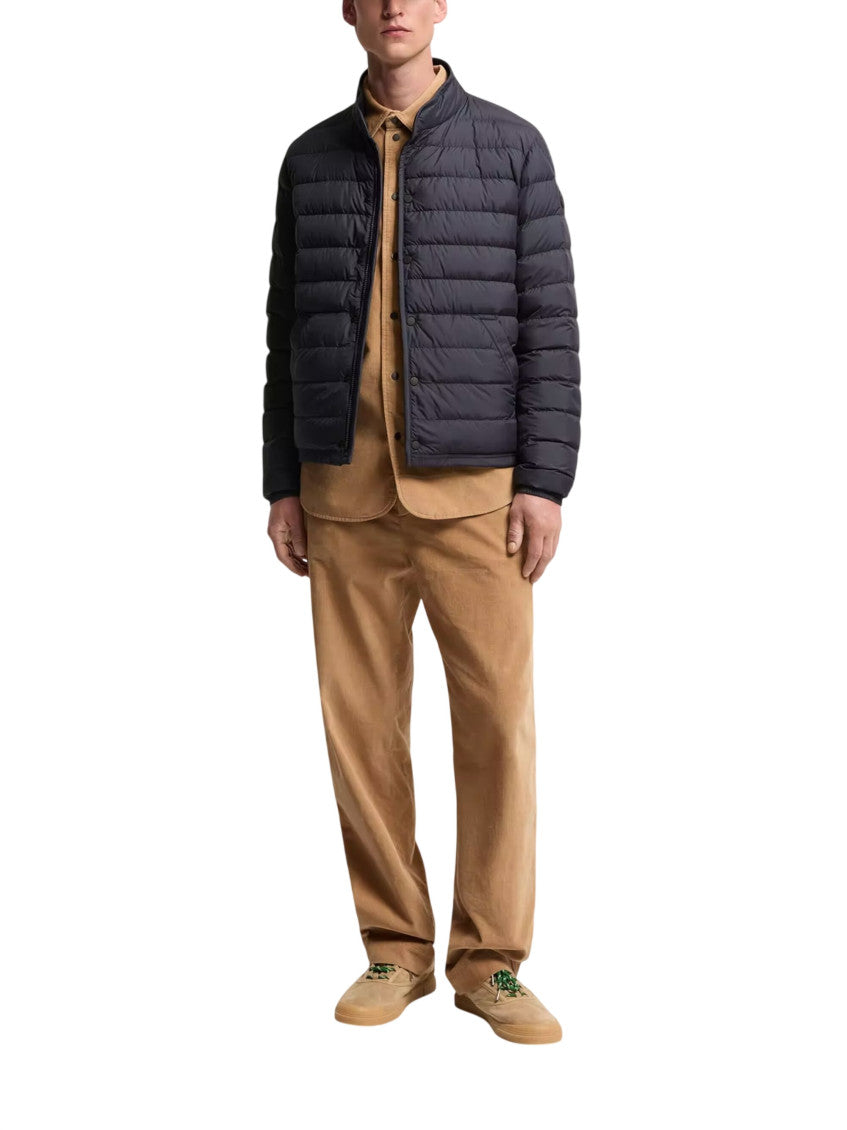 Dark Blue Quilted Jacket 2