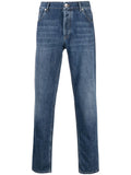 Blue Slim Mid Rise Jeans 1