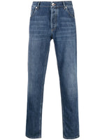 Blue Slim Mid Rise Jeans 1