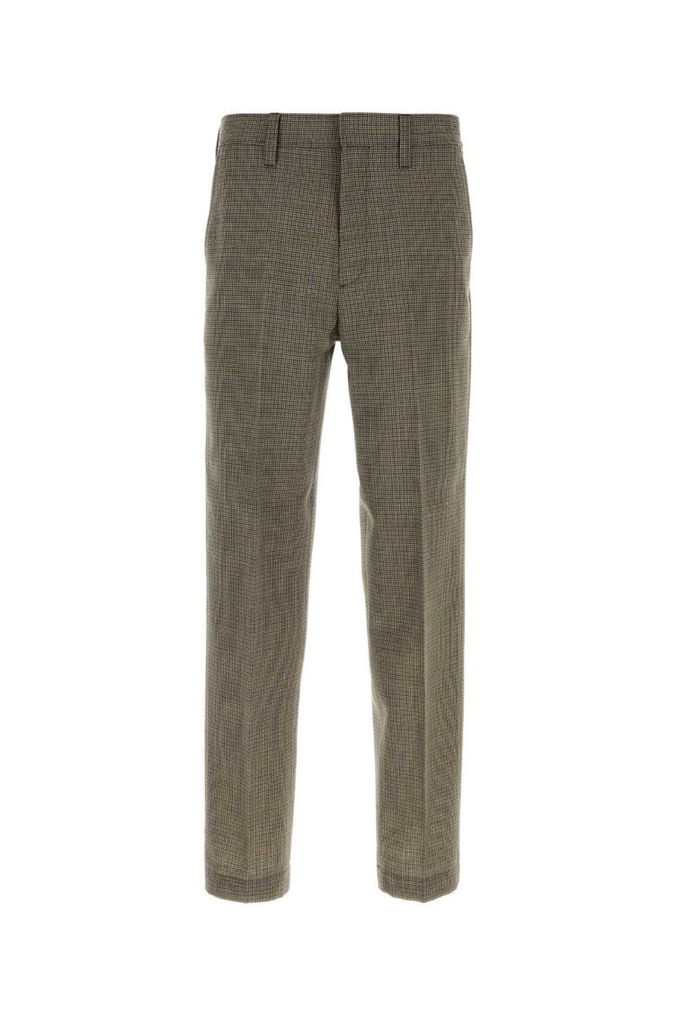 Olive Flat Front Pants 1