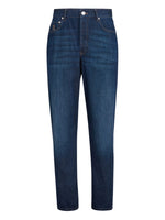 Blue Mid Rise Jeans 1