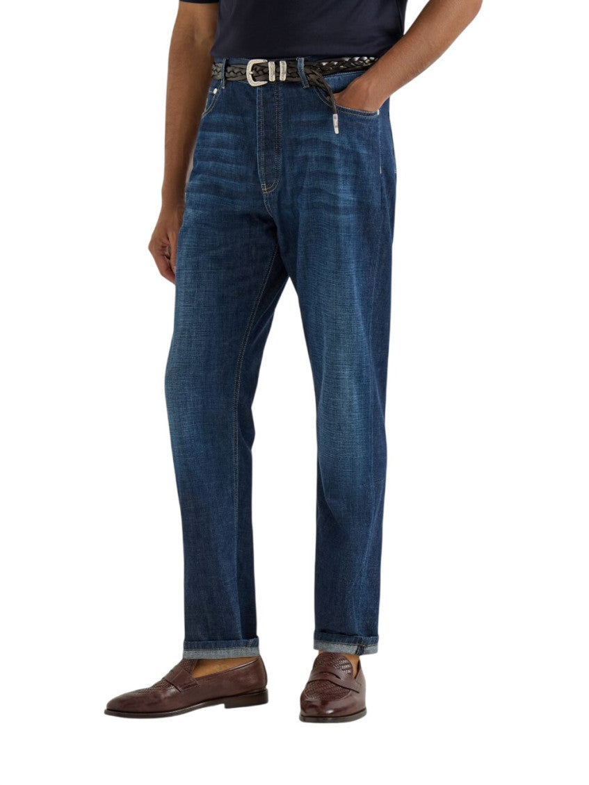 Blue Mid Rise Jeans 4