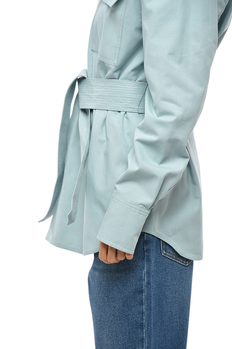 Sky Blue Relaxed Solid Shirt 3