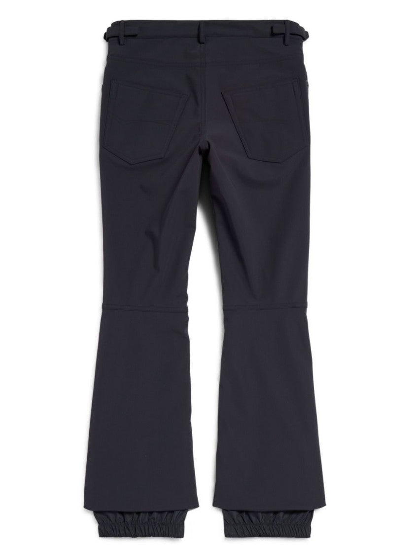 Black Flared Flat Front Pant 3