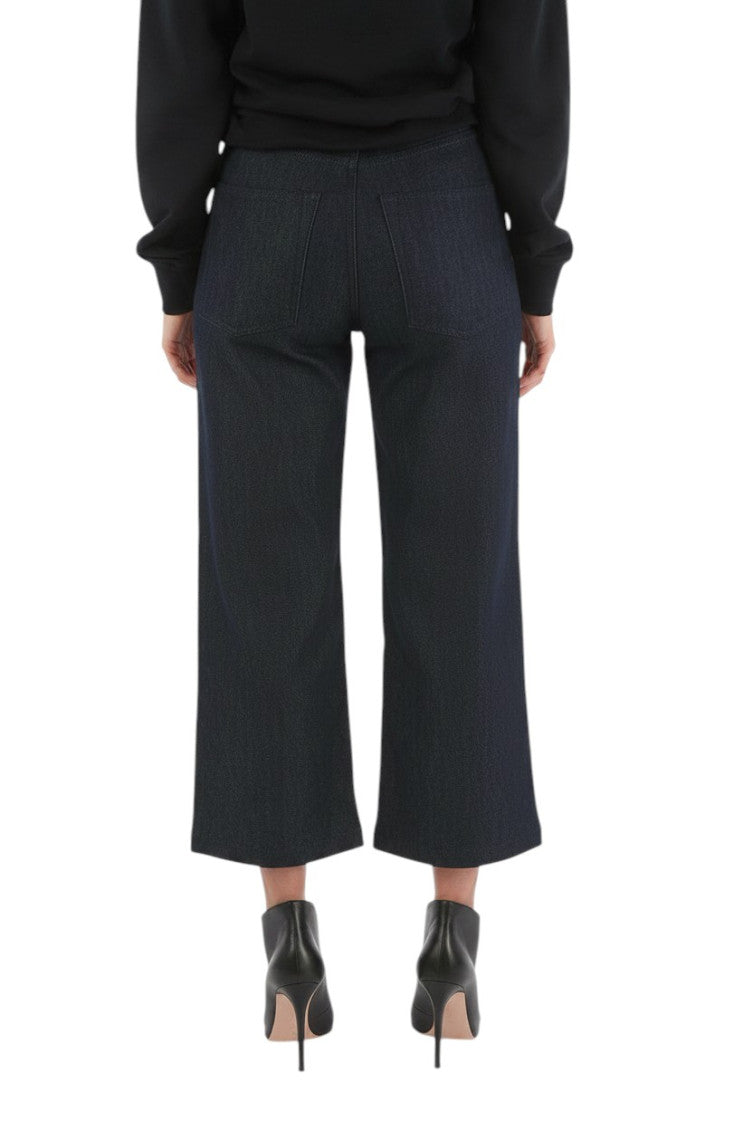 Blue Wide High Rise Jeans 2