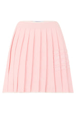 Pink Pleated Mini Skirt 1