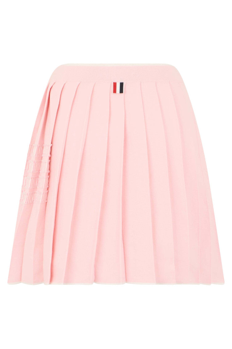 Pink Pleated Mini Skirt 2