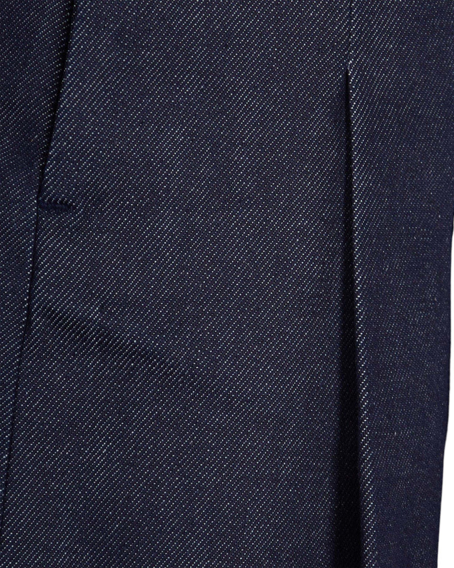 Blue Pleated Mini Skirt 3