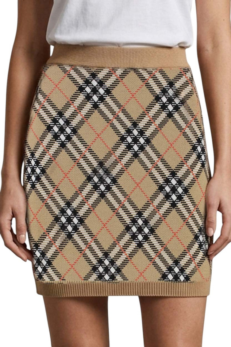 Multicolor Checks Mini Skirt 3