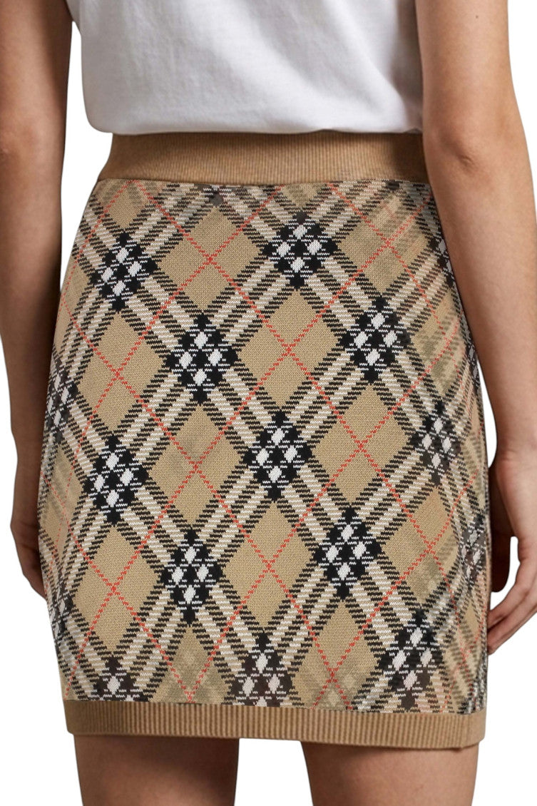 Multicolor Checks Mini Skirt 4