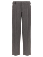 Dark Grey Flat Front Pants 1