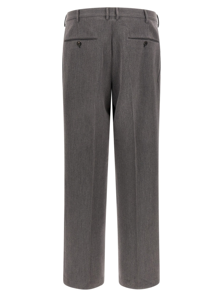 Dark Grey Flat Front Pants 2