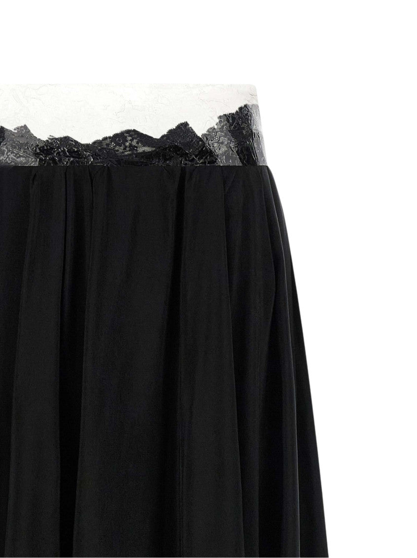Black Solid Maxi Skirt 5