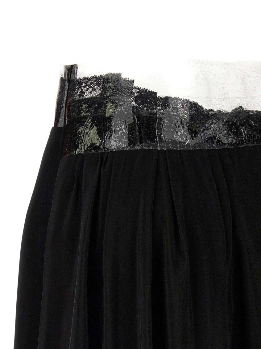 Black Solid Maxi Skirt 6